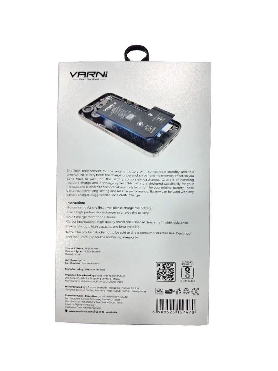 Varni Premium Replacement Battery for Apple iPhone 11 – High Backup & Safe Performance - Image 2